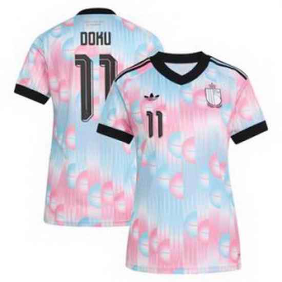 Women 11Jeremy Doku Belgium Jersey   3